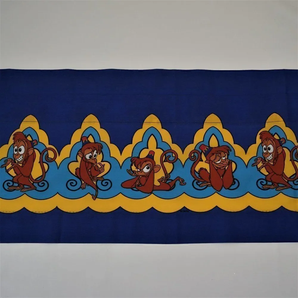 Vintage 1992 Disney Aladdin Valance Capuchin Sidekick Abu USA Made 78